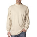 UltraClub  Adult Egyptian Interlock Long Sleeve Mock Turtle Neck Sweater